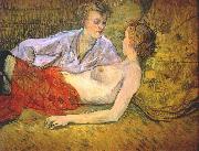 Henri de toulouse-lautrec The Two Girlfriends oil painting artist